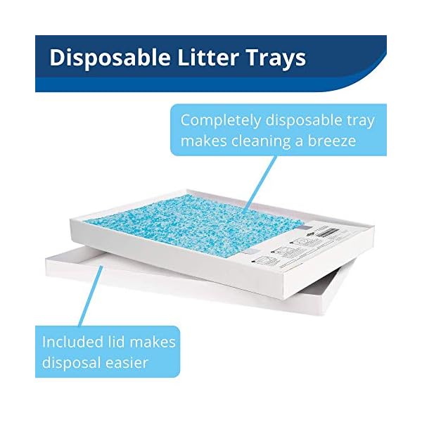 PetSafe-ScoopFree-Replacement-Crystal-Cat-Litter-Tray-Self-Cleaning-Automatic-Cat-Litter-Box-Tray-Refills-Dust-Free-Non-Clumping-Odour-Control-3-Pack PetSafe ScoopFree Replacement Crystal Cat Litter Tray, Self-Cleaning Automatic Cat Litter Box Tray Refills - Dust Free…