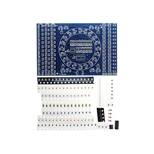 CloverUS Rotating Flashing LED Components Soldering Practice Board DIY Set Training Suit Skill Training Tool Electronic Circuit Suit - Thumbnail 6