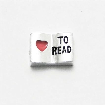 Amazoncom Love To Read Book Charm 4 Living Locket