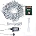 Christmas Lights Outdoor Decorations 410 LED 33ft 8 Modes Curtain Fairy String Light with 75 Drops, Clear Wire LED String Light Indoor Decor for Wedding Party Holiday Christmas Decorations Warm