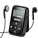 Clip MP3 Player with Bluetooth 4.0, AGPTEK 8GB Lossless Music Player with FM Radio Voice Recorder, Sweat-Proof Silicone Case & Armband for Sports, Support up to 64G, (Upgraded A26T) Black primary