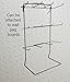 Counter Top Display Rack with 12 Hooks, Display Stand for Peg Board, 17.75
