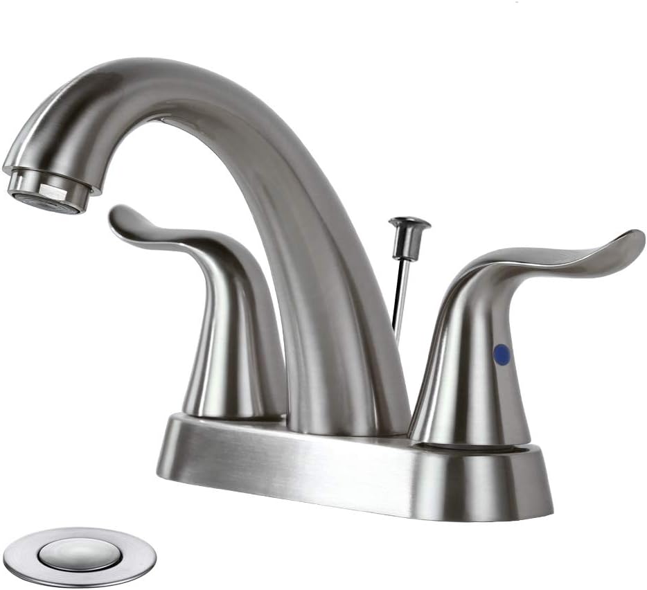 Wowow Bathroom Faucet 2 Handle 4 Inch Centerset Bathroom Sink