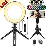 Ring Light, 10 Brightness Levels,11 Colour Bulbs, 6