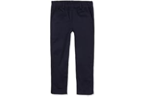 Mud Kingdom Little Boys Chino Pants Cotton Plain School Uniform Pull On Solid