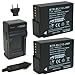 Wasabi Power Battery (2-Pack) and Charger for Panasonic DMW-BLC12, DMW-BLC12E, DMW-BLC12PP and...