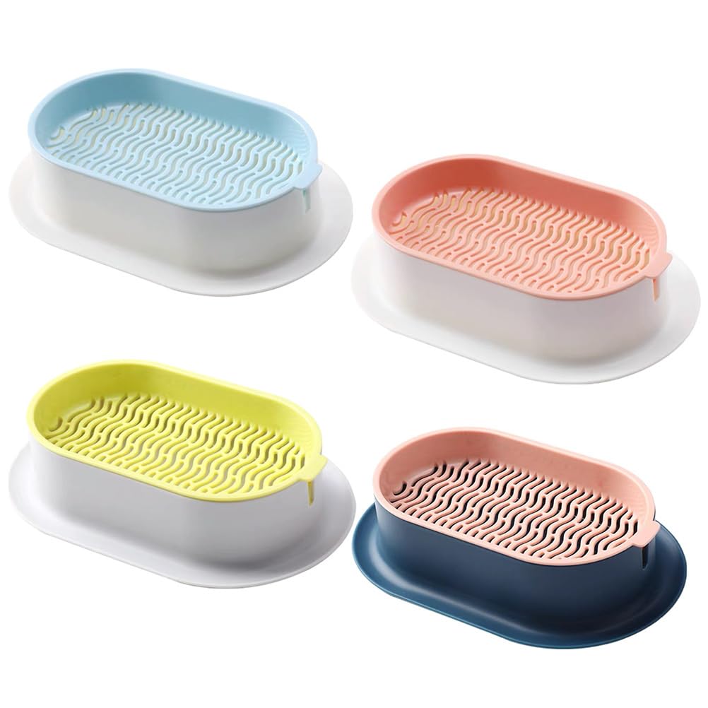 Cabilock 4PCS Cat Grass Box Sprouting Tray Soilless Cat Grass Planting Box Planting Box Sprouting Container Kit Cat Grass Nursery Planting Box