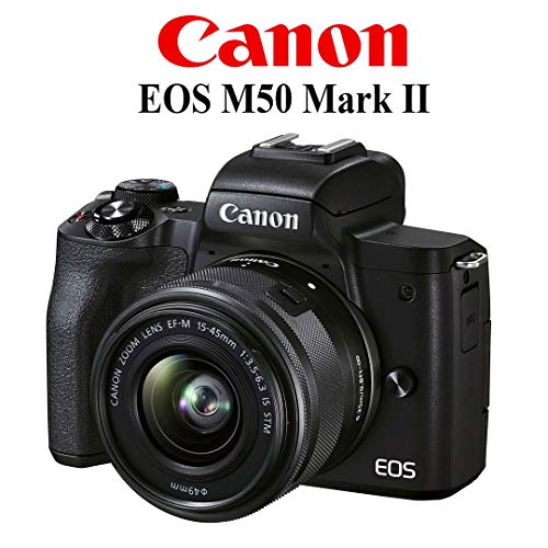 Canon EOS M50 Mark II Mirrorless Digital Camera 24.1MP Sensor with EFM