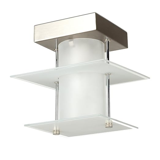 Modern Batten Fix Non Electric Frosted Glass Ceiling Light With