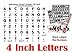 Sidewalk Sign Replacement Letter Set for White Signs, 4 Inch Letters Fit 24x36 Inch Sign Faces