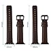 Apple Watch Band 42mm, Youkex Genuine Leather Strap Replacement Wristband with Black Stainless Steel Clasp for Apple Watch Series 3, Series 2, Series 1 Sport and Edition Women Men (Dark Brown, 42mm)