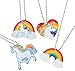 Unicorn Party Favor Set / 12 Unicorn Dog Tag Necklaces / 12 Unicorn Slap Bracelets