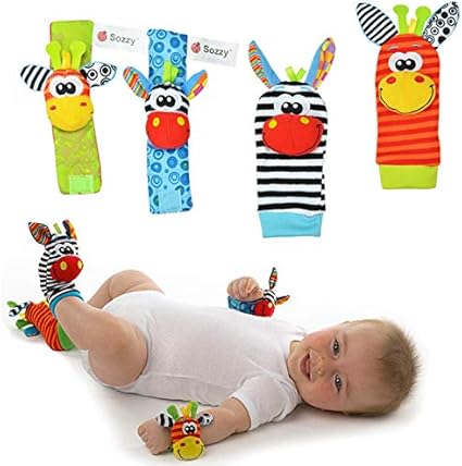 Amazon.com: 51.000 millones de juguetes de sonajero para bebé, para el jardín, para muñecas y pies, con dibujos animales, juguetes de sonajero y juguetes de sonajero: Toys \u0026 Games