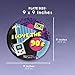 BLUE PANDA 90s Party Paper Dinner Plates - 9-Inch, 80-Count, Blue I Love the 90s Design - 1990s-Inspired Tableware for Birthday & Themed Decor