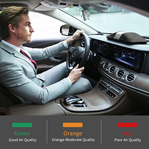 Car Air Purifier with H13 True HEPA Filter: Car Portable Air purifier for Exhaust Fumes, VOCs, Smoke, Odors, and Bacteria, 99.9% Removal to 0.1 Microns - Air purifier for Car Traveling Bedroom | Blue