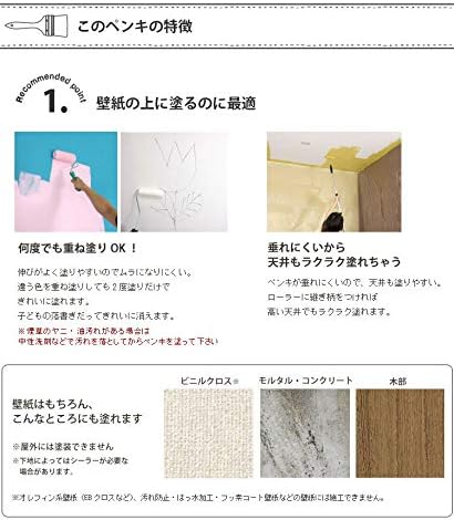 Amazon ペンキ 緑色 グリーン 水性塗料 イマジンウォールペイント4l 通常色 05 Vl F2a 塗料缶 ペンキ