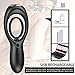 UTIMI Cock Ring Vibrators,Vibrating Silicone Penis Ring Double Loop with Testicle Ring Clitoris Stimulator,9 Vibration Modes Wireless Remote Control for Couple or Solo Play