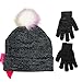 Nickelodeon JoJo Siwa Hugs & Bows Girls Winter Hat and Gloves Cold Weather Set, Age 4-7
