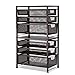 Bextsware Auledio Stackable Multi-Function Under Sink Organizer 3 Tier Sliding Basket Cabinet, Bronze