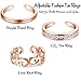 LOLIAS 6Pcs Open Toe Rings for Women Adjustable Toe Band Ring Set Gifts Summer Beach Foot Jewelry,Rose Gold