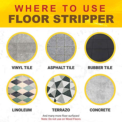 Ultimate Floor Finish & Wax Stripper Remover Non Corrosive Concentrated - 1 Gallon