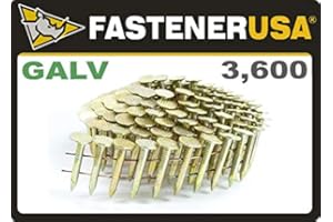 FASTENERUSA 1" Smooth GALV Coil Roofing Nails 3,600ct | CRN1J