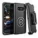 Dailylux Shockproof Case for Samsung Galaxy Note 8, Rugged Heavy Duty Hybrid Holster Rotating Swivel Protective Bumper Kickstand Cover with Belt Clip, Black