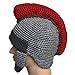 Kafeimali Men's Knight Knit Beard Hat Original Barbarian Warrior Halloween Caps (Gary D)