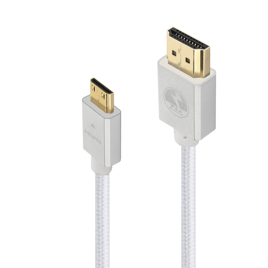 P&A Mini HDMI to HDMI Cable 2M High Speed HDMI Cable Amazon.co.uk