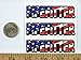3 - Pipefitter US Flag Hard Hat/Helmet Stickers 1” x 2” H145