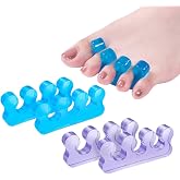 ZaxSota Toe Separators for Bunion Pedicure, Gel Material Toenail Dividers, Repeatable &amp; Washable Toe Spacers for Nail Polish, Orthopedic Bunion Correction, Easy Finger &amp; Toenail Polish Grooming Tools