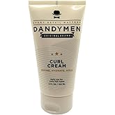 DandyMen Curl Cream – Lightweight Curl Definer with Frizz Control and Hydration – Tobacco Vanilla Scent – 5 oz