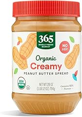 365 by Whole Foods Market, Organic Creamy Peanut Butter Spread, No Stir, 28 Ounce