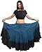 Wevez Women's ATS Tribal Dip Dye 25 Yard Skirt, One Size, Teal/Black