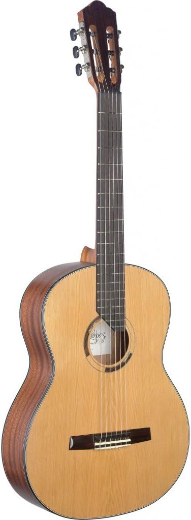 Angel Lopez ERE Classical Guitar with Solid Cedar Mahogany Natural