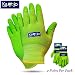 Bamboo Gardening Gloves for Women & Men (2 pairs pack) Ultra-Premium & Breathable to Keep Hands Dry - Textured Grip to Reduce Slipping Garden & Work Gloves by Kamojo (Medium)