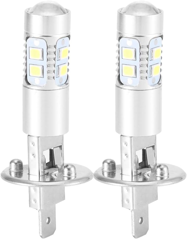 BigKing 2Pcs Headlight Fog Driving Light, H1 6000K 100W LED Headlight Bulbs Kit, Xenon White Headlight - Image 3
