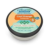 Dirty Mouth Organic Toothpowder All Natural Dental Cleanser- Gently Polishes, Detoxifies, Re-Mineralizes, Strengthens Teeth - Kids Cool Orange (1 oz = 3mo Supply) - Primal Life Organics