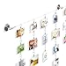 Wallniture Soho Picture Hangers for Kids Crafts and Artwork, Expandable Wall Decor with 48 Metal Clips