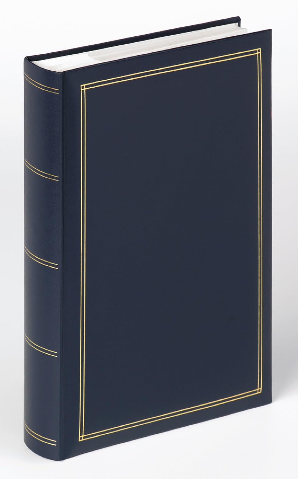 walther Design Photo Album Blue 300 Photos 10 x 15 cm Memo Album Imitation Leather with Embossing, Monza ME-140-L