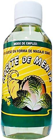 Mint oil cooling sensation and calming effect on the body-Aceite de menta 120 ml 4fl.oz