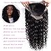Glueless Deep Wave Lace Front Wigs Human Hair 16 inch Pre Plucked Natural Hairline with Baby Hair for Women 130% Density Unprocessed Brazilian Virgin Remy Human Hair Wigs Deep Curly Lace Front Wig