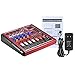 ammoon Digital 4-Channel Mic Line Audio Mixer Mixing Console 2-band EQ with 48V Phantom Power USB Interface for Recording DJ Stage Karaoke Music Appreciation