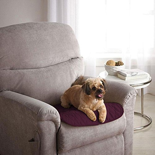 Americare Absorbent Washable Waterproof Seat Protector Pads 21"x22" - Burgundy
