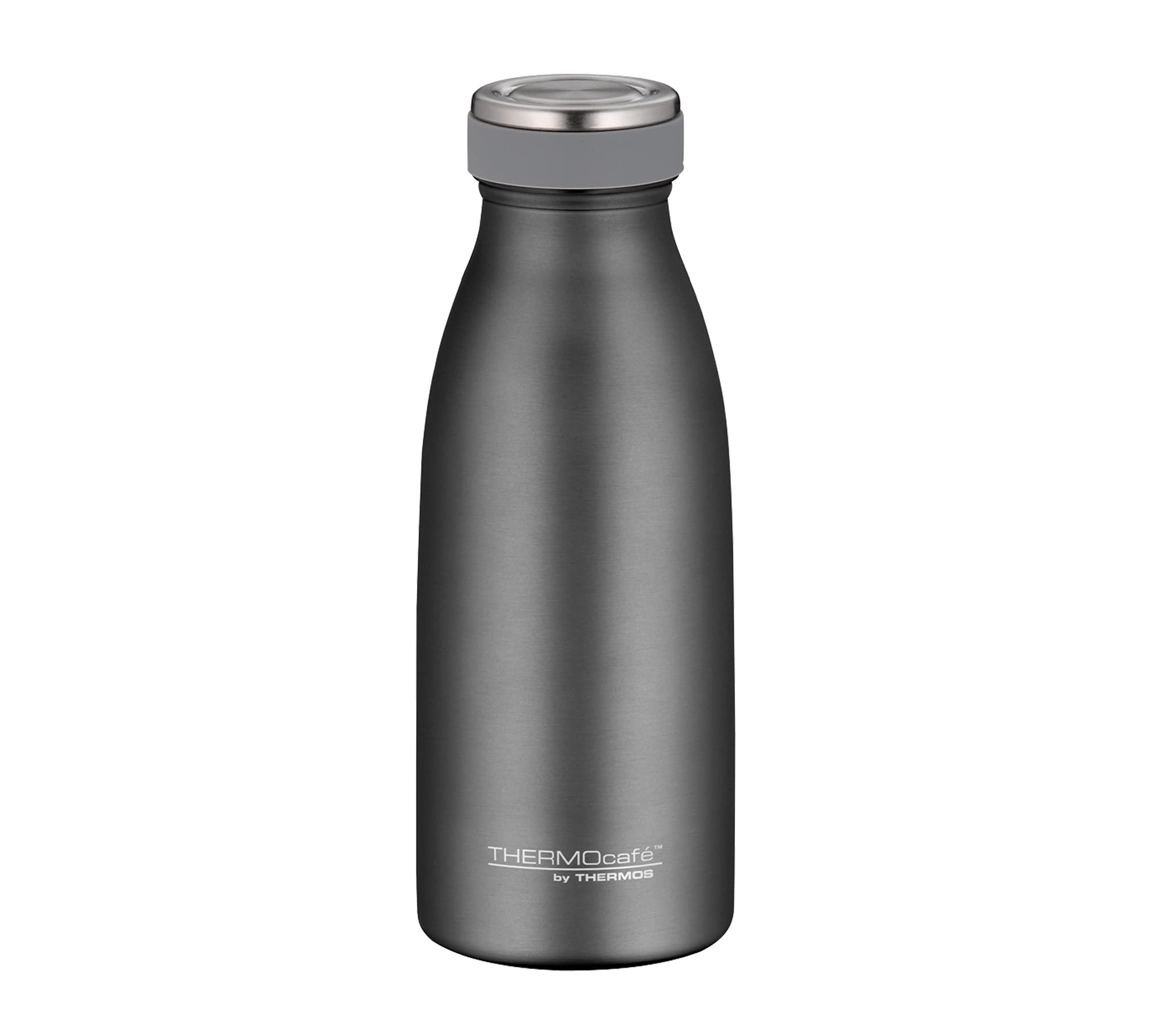 ThermoCafé by THERMOS Bottiglia a tema, in Acciaio INOX, 350 ml, Cool Grey