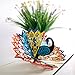 CUTPOPUP Mother's Day Card Pop Up, Birthday 3D Greeting Card (Peacock)