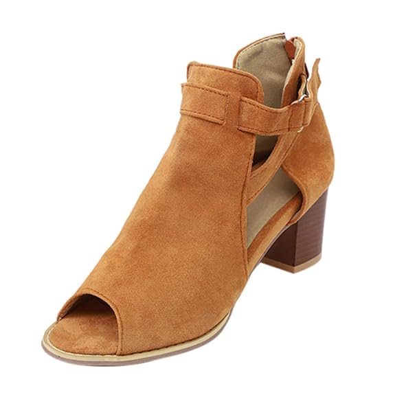 Sandalen Frühlings Sommer Dame Frauen Sandelholz Mode Fisch Mund Aushöhlen Roma Schuhe