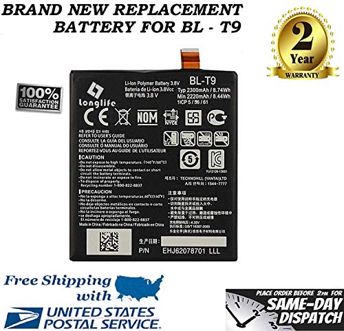 BL-T9 Li-ion polymer Battery Replacement For LG Google Nexus 5 D820 D821 3.8V, 2300mAh
