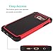 Galaxy S6 Edge Case, Jeylly(TM) [Shock Proof] Scratch Absorbing Hybrid Rubber Plastic Impact Defender Rugged Slim Hard Case Cover Shell For Samsung Galaxy S6 Edge S VI Edge G925