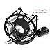 Etubby 47-53mm AT2020 Microphone Shock Mount with Metal Screw Adapter, Adjustable Anti Vibration High Isolation Metal Mic Mount Holder Clip for Diameter of 47-53mm Microphone